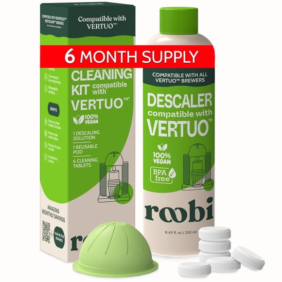 Kit de limpieza y desincrustación para máquinas Roobi Nespresso Vertuo