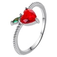 thumbnail image 1 of Ladies Fashion Creative Cute Fruit Ring Index Finger Ring Pendant Ring, 1 of 8
