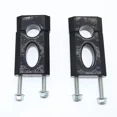 thumbnail image 4 of 1 Pair 7/8 Inch 22Mm Silver Aluminum Alloy Handlebar Clamp Riser Mount For 110Cc 125Cc Dirt Pit ATV, 4 of 4