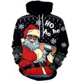 thumbnail image 1 of XINQIHANG Hommes Noël Laid 3D Imprimé Graphique Manches Longues Sweat à Capuche Unisexe, 1 of 7