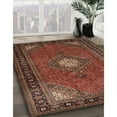 thumbnail image 3 of Ahgly Company Machine Washable Indoor Rectangle Traditional Saffron Red Area Rugs, 8' x 10', 3 of 7