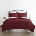 thumbnail image 2 of iEnjoy Home 3-PC Queen Ultra Soft Microfiber Duvet Cover Set in Burgundy Red, 2 of 3