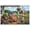 Unframe-style, variant on Americana Patriotic Canvas Wall Art American Flag Sleeping Cat on Rocking Chair Country Farmhouse Red Barn Rural Landscape Painting Poster for Living Room Decor
