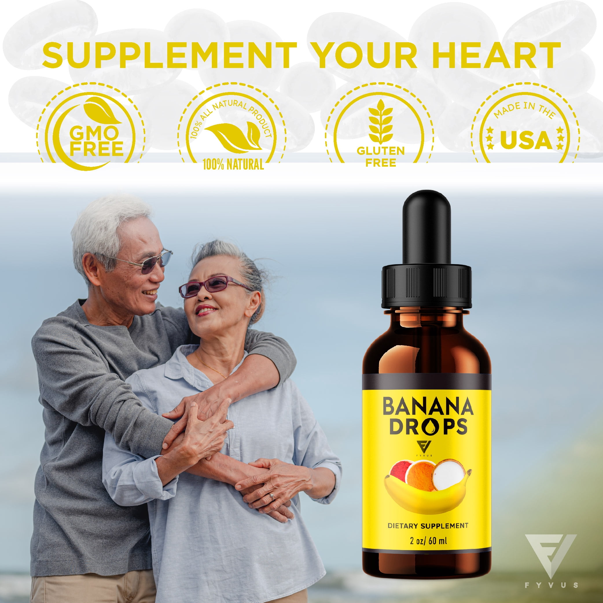 (2 Pack) Banana Drops Dietary Supplement BananaDrops Weight Management, BananaDrops Advanced Formula (4oz)