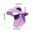 thumbnail image 2 of Wide Brim Sun Hat with Solar Fan USB Rechargeable Fan Hat, Outdoor Fishing Hat with Neck Flap for Men Women, Summer Solar Fan Hat for Fishing, Hiking, Camping, 2 of 5