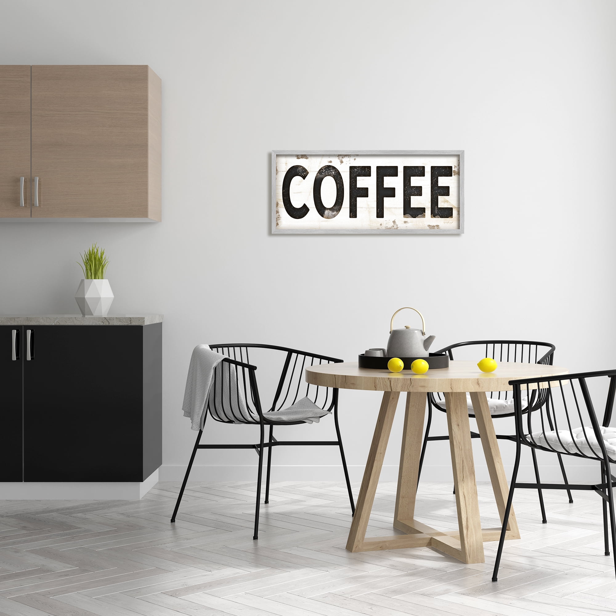 Stupell Industries COFFEE Typography Vintage Sign, 13 x 30,Design by Jennifer Pugh