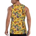 thumbnail image 2 of Sigee Sunflowers Vintage for Men's Workout Tank Top, Athletic Gym Sleeveless Shirt - Quick Dry, Lightweight, Breathable 3X-Large, 2 of 9