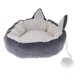 thumbnail image 3 of mascota perro cachorro cama redonda suave felpa cálida casa nido estera almohada gris Xemadio LN-0402, 3 of 5