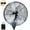 Black, variant on 24” Wall Mount Fan 8000 CFM High Velocity Industrial Heavy Duty Fan with 3-Speed Oscillating Commercial Use for Warehouse, Garage, Factory, Black