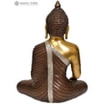 thumbnail image 2 of 14" Brass Lord Buddha Idol with Dorje | Handmade | Made in India, 2 of 4