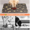 thumbnail image 3 of Pet Feeding Mat-Absorbent Pet Placemat for Food and Water Bowl, with Waterproof Rubber Backing, Quick Dry Water Dispenser Mat for Dog and Cat (16"x24", Brown), 3 of 6