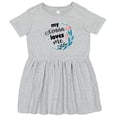 thumbnail image 3 of Inktastic My Nonna Loves Me for Girls Granddaughter Girls Toddler Dress, 3 of 5