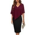 thumbnail image 2 of Short Sleeve Dress for Women Sexy Causal V-Neck Short Sleeve Short Sleeve Two-Pieces Shift Dress Mini Dress Short Dress for Women Sexy Mini Dress for Women Sexy Short Sleeve Dress, 2 of 8