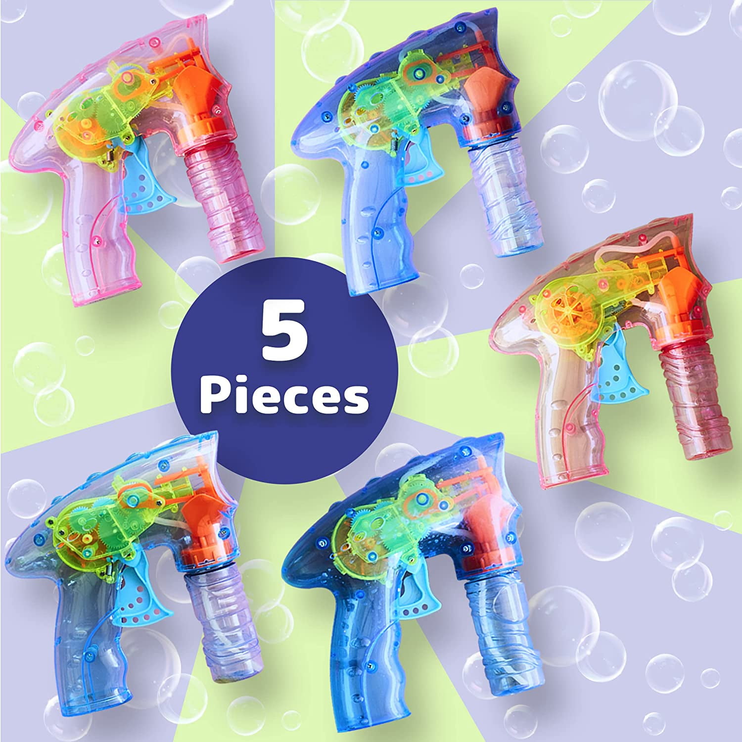 Light Up Bubble Gun 5.5