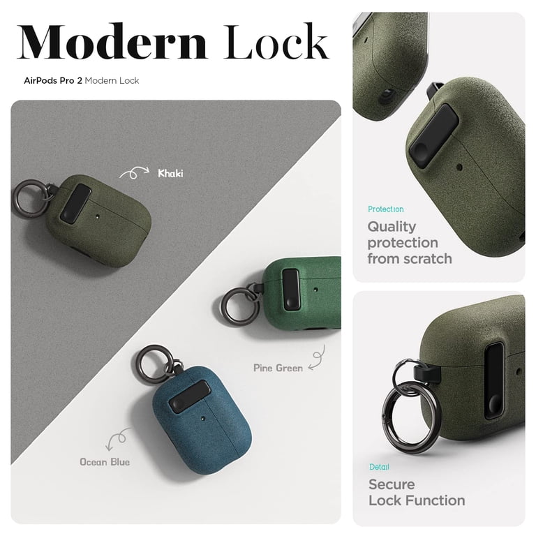 AirPods Secure Lock Anti-Drop Earphone Case, Fits AirPods 1/2, Pro, Pro