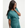 thumbnail image 5 of Hanes Originals Women's Cotton Boxy T-Shirt, Rolled Short Sleeves Cactus L, 5 of 7