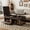 Antique Brown, variant on Harper & Bright Designs Rustic Lift Top Coffee Table with Storage, Rectangle Center Table with Hidden Compartment and Open Shelf, Large Coffee Table with Adjustable Desktop, Apricot Brown