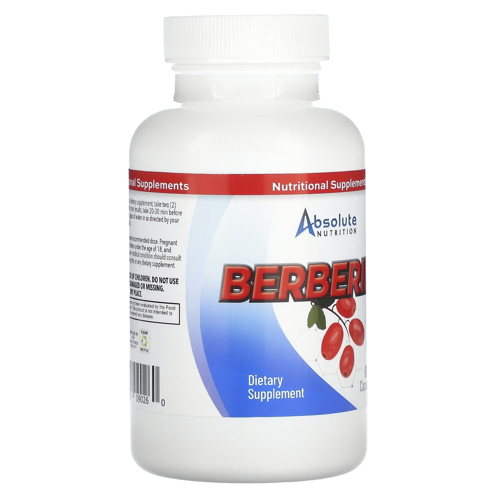 Berberine 1200mg – 60ct – Daily Metabolic Support for Adults – Blood Sugar, Cholesterol & Weight Management Supplement