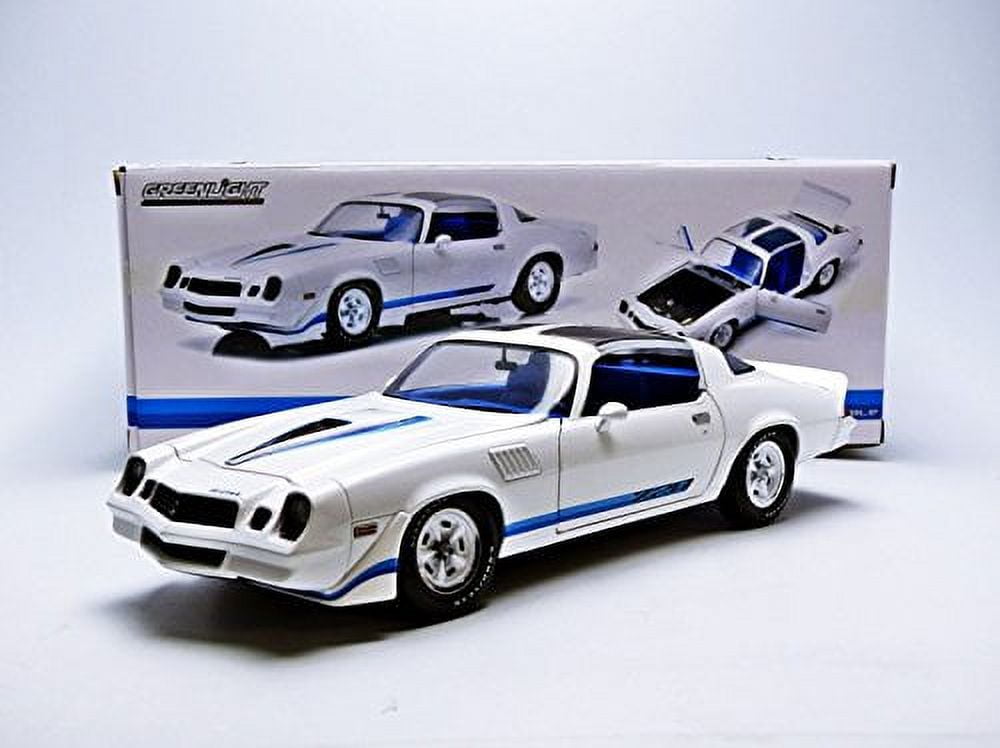 1979 Chevrolet Camaro Z/28 White with Blue Stripes 1/18