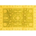 thumbnail image 1 of Ahgly Company Machine Washable Indoor Rectangle Oriental Yellow Modern Area Rugs, 8' x 10', 1 of 4