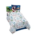 thumbnail image 1 of Marvel Avengers 'Temps de Héros' Ensemble de Draps 4-Pièces pour Lit 2 Places, 100% Polyester., 1 of 5