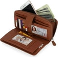 thumbnail image 2 of MUNDI All In One Womens Leather RFID Blocking Wallet Clutch Organizer, 2 of 4