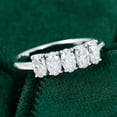 thumbnail image 2 of Silvago Jewelry 1.85 Ct Oval Cut Moissanite Engagement Rings - 14K White Gold Plated Rings - Wedding Moissanite Jewelry for Women's - Moissanite Special Occasion Rings - Party Wear Moissanite Ring, 2 of 9
