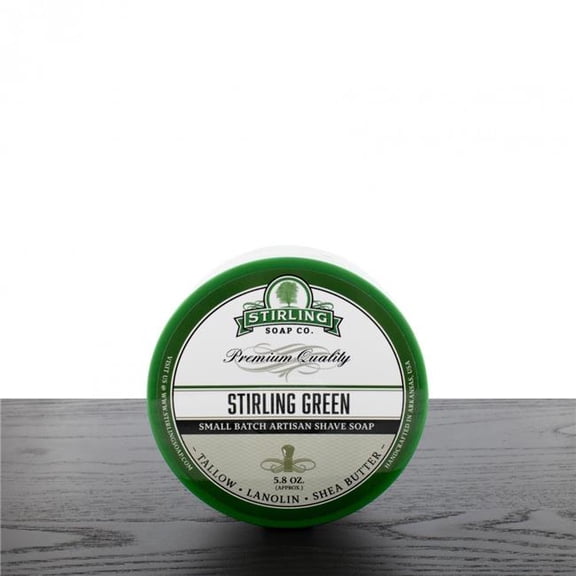 Stirling Soap 887177 Shave Soap, Stirling Green