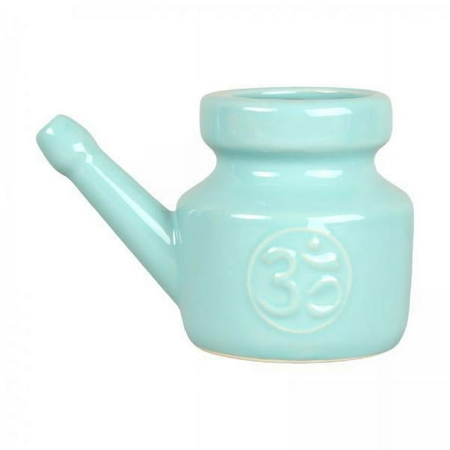 3 Botes De Cerámica Neti A Prueba De Fugas Para Enjuague Nasal, Duraderos Para Limpieza Nasal, 350 Ml, Color Azul Claro