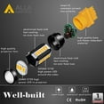 thumbnail image 6 of Alla Lighting 2800lm 3156 3157 LED Turn Signal Lights Bulbs,Amber Yellow T25 3157NAK 4157 3457AK 3757NAK 4157NAK 3157AK 3457NAK 5702NAK Blinker Lamps Replace Super Bright 12V 5730 33-SMD, 6 of 10