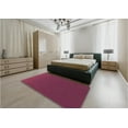 thumbnail image 5 of Ahgly Company Machine Washable Indoor Square Transitional Pink Violet Pink Area Rugs, 8' Square, 5 of 7