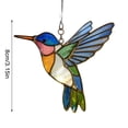 thumbnail image 3 of Stained Glass Suncatcher With Bird Design For Window Decor - Hand-Cut Colorful Glass Art With Hanging Chain For Home, Garden, And Patio Display, 3 of 8