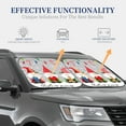 thumbnail image 3 of KLL Merry Christmas Gnome1 Windshield Sun Shade 2-Piece Foldable Car Front Window Sunshade for Most Sedans SUV Truck- Large, 3 of 5