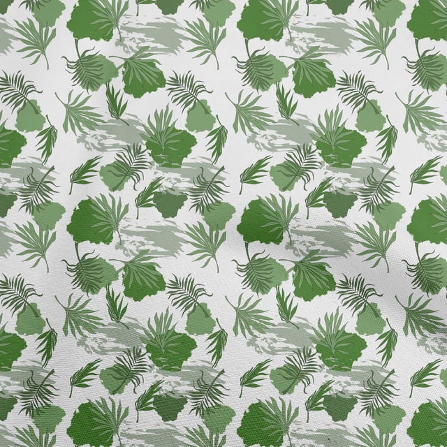 oneOone Cotton Poplin Pear Green Fabric Leaf With Abstract Texture Sewing Craft Projects Fabric Prints By Yard 42 Inch Wide