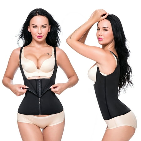 

Waist Trainer Corset for Weight Loss Kiwi-Rata Trainers Latex Vest Adjustable Strapes with Zipper and Hooker Firm Control
