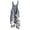 Gray, variant on Women's Casual Jumpsuit Overalls Sleeveless Print Two Pocket Loose Comfy Romper Pants, Gray 5XL