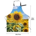 thumbnail image 2 of Kdxio Sky Golden Sunflower Field B Apron with Pockets Adjustable Kitchen Aprons for Men Women Waterproof Aprons for Cooking,Drawing,Crafting, Baking Household Cleaning, 2 of 5
