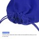 thumbnail image 5 of Bolsas de terciopelo con cordón de 2.76x3.54 pulgadas, bolsas de regalo, fundas para joyas, azul oscuro, 25 piezas, 5 of 6