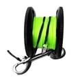 thumbnail image 1 of S SERENABLE Scuba Diving Aluminum Alloy Finger Reel Spool 50m Line Bolt Snap Clips Black, 1 of 9