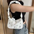 thumbnail image 3 of Bolso de cubo de PU para mujer, bolso de moda para mujer, bolso de mano, bolso de hombro (blanco), 3 of 6