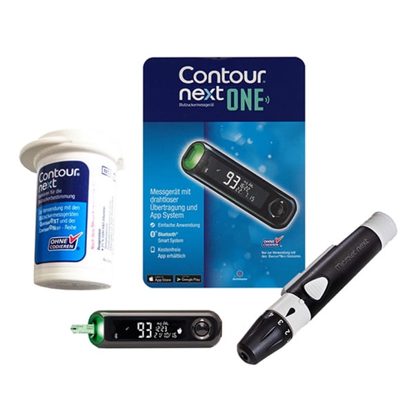 Contour Next One Blood Glucose Meter With Bluetooth Includes Lancing Device And Lancets Part No 7818 1 Ea Walmart Com Walmart Com