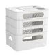thumbnail image 4 of Caja de almacenamiento para enrutador, estuche para guardar cables de alambre para sala de estar, oficina, decoración del hogar Blanco 4 niveles, 4 of 9