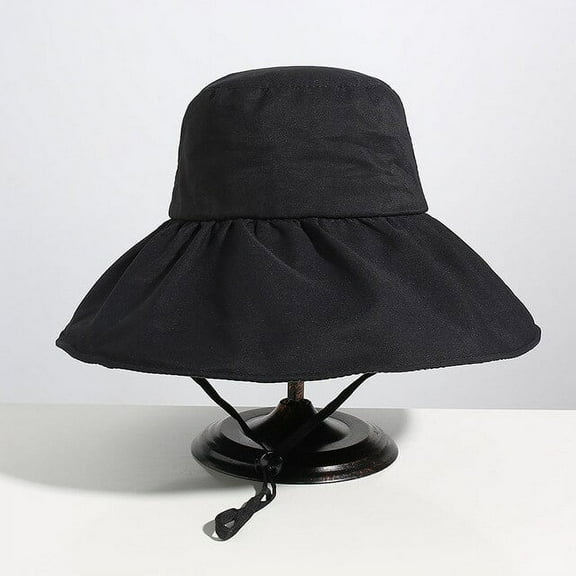 COCOpeaunt New Womens Hat Bucket Hat Fashion All-match Four Seasons Big Brim Panama Basin Cap Fisherman Hat Womens Sun Hat Gift