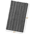 thumbnail image 3 of Clara Clark Chenille Super Absorbent Bath Mat - Extra Soft - Shower and Bath Room - Machine wash dry - Size Extra Large 44 x 26 - Gray, 3 of 8