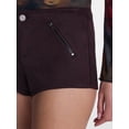 thumbnail image 4 of Madden NYC Women’s Faux Suede Micro Shorts, 2.75'' Inseam, Sizes 00-18, 4 of 5