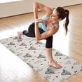 thumbnail image 6 of Highland Cow Cactus Triangle Pattern Hot Yoga Mat Towel Non Slip for Hot Yoga - Quick-Drying Yoga Mat Cover with 4 Corner Pockets with Travel Bag - Hot Yoga Towel Non Slip 70"x26", 6 of 6