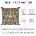 thumbnail image 5 of Nawypu William Morris Vintage Peacock Floral Decorative Throw Pillow Covers Soft Throw Pillowcases Home Decor Living Room Cushion Case for Bed Couch Car, 5 of 5