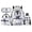 Cute Penguin, variant on Pzuqiu Mermaid Scale Axolotl School Backpacks for Teen Girls 4PCS Backpack with Lunch Box Pencil Case Water Bottle Bag Kawaii Large Capacity Travel Rucksack Sport Bookbag for Elementary Students