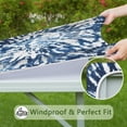 thumbnail image 6 of Colorful Tie Dye Pattern Square Fitted Tablecloth with Elastic Edge,Square Table Cover,Washable Elastic Table Cover for Home Kitchen Party Decor 36"x36", 6 of 6