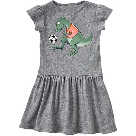 

Inktastic Soccer Dinosaur Gift Toddler Girl Dress
